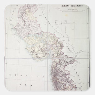 Adesivo Quadrado Presidência de Bombaim, 1890