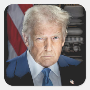 Adesivo Quadrado Presidente Donald Trump 45 47 EUA Patriot