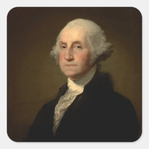 Adesivo Quadrado Presidente dos EUA George Washington