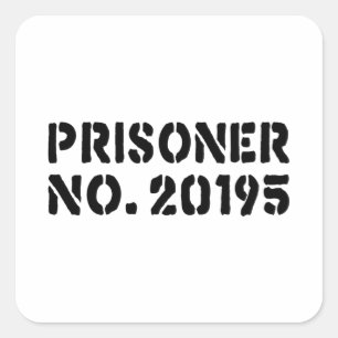 Adesivo Quadrado Preso Nº 20195