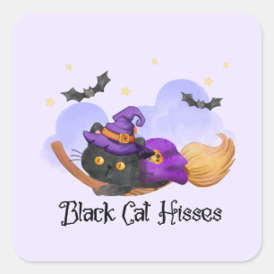 Adesivo Quadrado Presos de Gato Preto