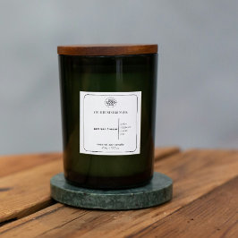 Adesivo Quadrado Preto e branco contemporâneos adicione seu produto