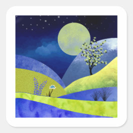 Adesivo Quadrado Primavera Moonrise