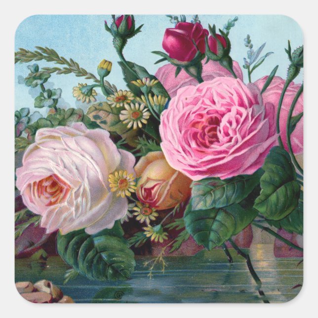 Adesivo Quadrado Primavera no Bloom Sticker (Frente)