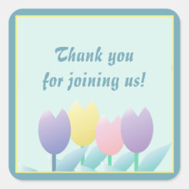 Adesivo Quadrado Primavera - Vinheta do Partido das Tulipas de Cort