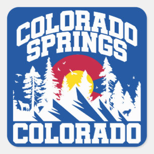 Adesivo Quadrado Primaveras do Colorado, Colorado