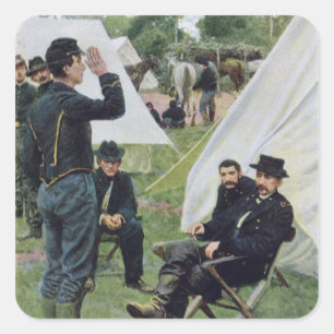 Adesivo Quadrado Primeira entrevista com Sheridans em Rowand