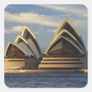 Adesivo Quadrado Primeira Luz na Casa de Ópera de Sydney, Sydney, N
