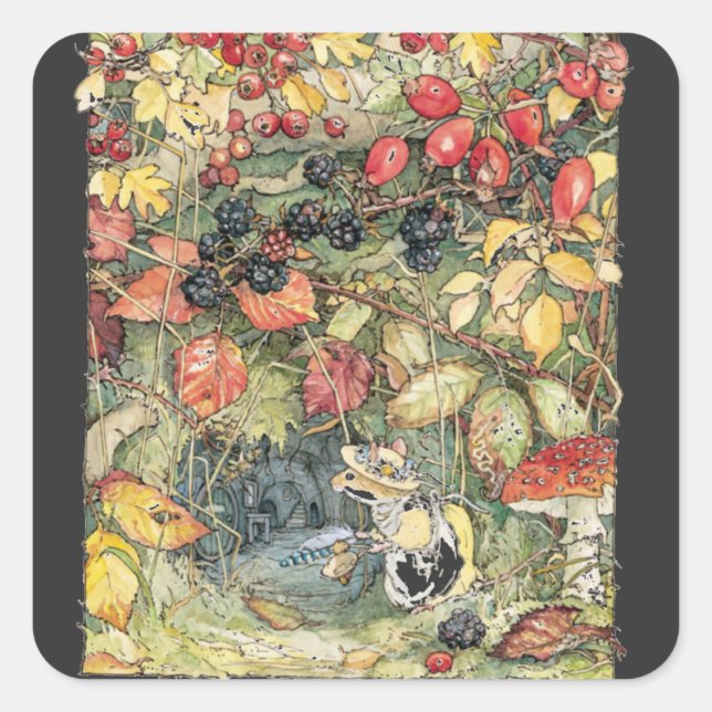 Adesivo Quadrado Primrose à entrada dos túneis Spiral (Frente)