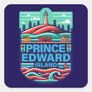 Adesivo Quadrado Prince Edward Island Canada