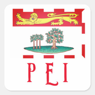 Adesivo Quadrado Prince Edward Island Flag
