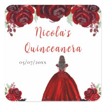 Princesa de Cabelo Castanho Quinceanera Floral Ver