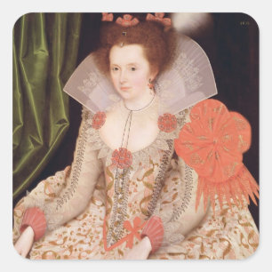Adesivo Quadrado Princesa Elizabeth, filha de James mim, 1612