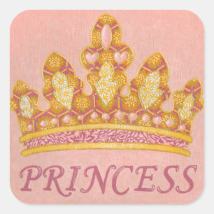 Adesivo Quadrado Princesa Jeweled Crown pela Chariklia Zaris