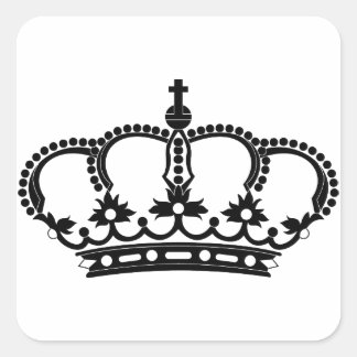 Adesivo Quadrado Príncipe Coroa Real Rei