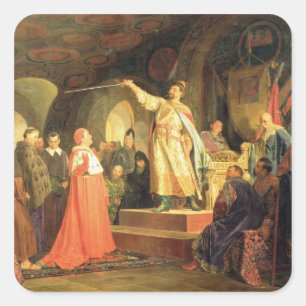 Adesivo Quadrado Príncipe Romano de Halych-Volhynia