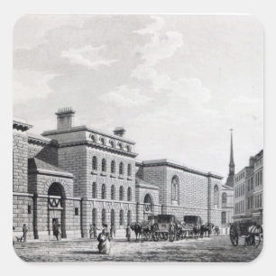 Adesivo Quadrado Prisão de Newgate, 1799
