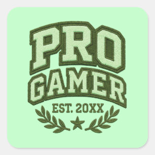 Adesivo Quadrado PRO GAMER - Varsity Chenille Patch