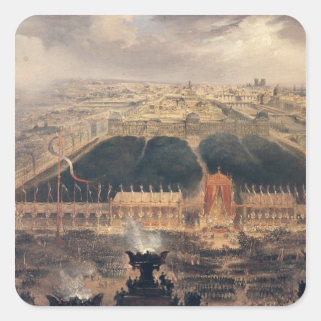 Adesivo Quadrado Proclamação da Segunda República, 1848 (Frente)