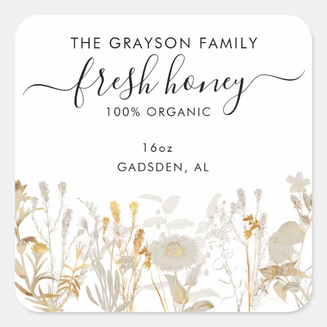 Adesivo Quadrado Product Labels (Frente)