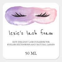 Produto de Lash de Cor da Água Púrpura rosa