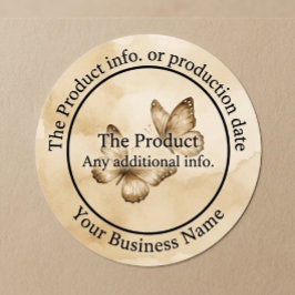 Adesivo Quadrado Produto Preto e Branco Minimalista Moderno Elegant