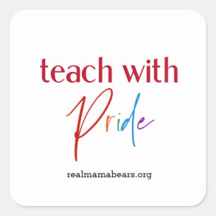 Adesivo Quadrado Professor Pride Sticker