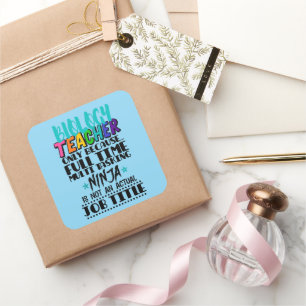 Adesivo Quadrado Professora De Biologia Apenas Porque O Tempo De Ch