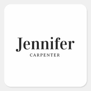 Adesivo Quadrado Profissional elegante moderno minimalista adicione