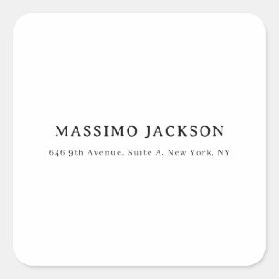 Adesivo Quadrado Profissional elegante moderno minimalista adicione