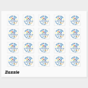 Adesivo Quadrado Programa Decal Autism Programa Decenal Autismo