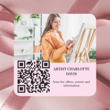 Projetista de fotos empresa de código QR