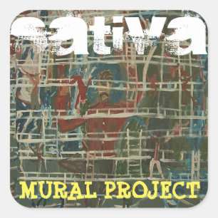 ADESIVO QUADRADO PROJETO MURAL SATIVA