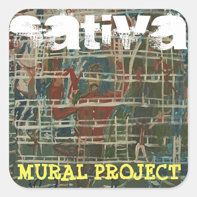 ADESIVO QUADRADO PROJETO MURAL SATIVA (Frente)