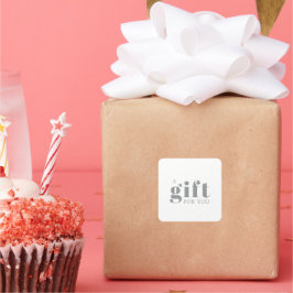 Adesivo Quadrado Promotional Salon Business Gift