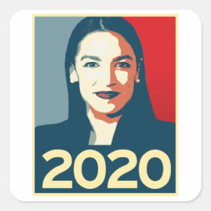 Adesivo Quadrado Propaganda AOC 2020