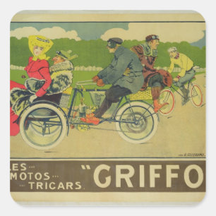 Adesivo Quadrado Propaganda de poster