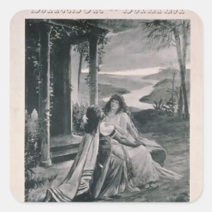 Adesivo Quadrado Propaganda de poster 'Samson e Dalila