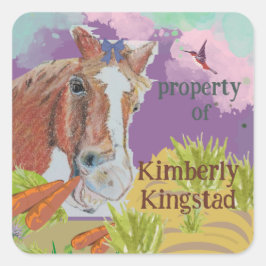 Adesivo Quadrado propriedade de autocolantes,