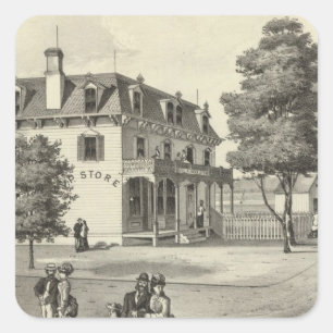 Adesivo Quadrado Propriedade de Wm V Reid, Villa Park, NJ