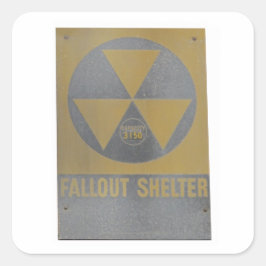 Adesivo Quadrado Proteção contra Fallout