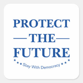 Adesivo Quadrado Proteger O Futuro