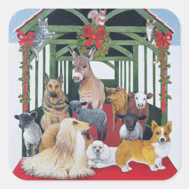 Adesivo Quadrado Protegido (Frente)