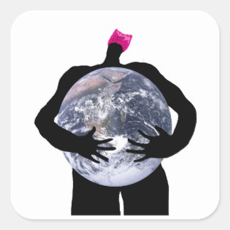 Adesivo Quadrado Proteja a nossa Terra