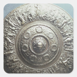 Adesivo Quadrado Protetor com a cabeça do Medusa, 1552