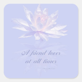 Adesivo Quadrado Provérbios 17: 17 | Bíblia Versa Cotação |