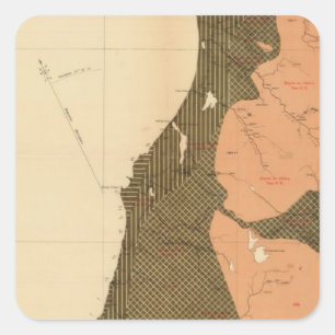 Adesivo Quadrado Província da ilha de Nova Escócia do bretão 12 