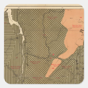 Adesivo Quadrado Província da Nova Escócia de Cape Breton 3