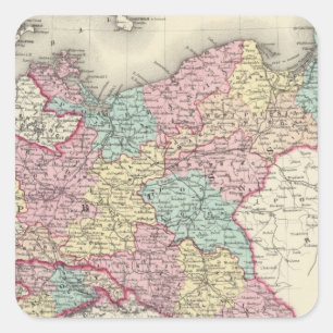Adesivo Quadrado Prússia e Saxony
