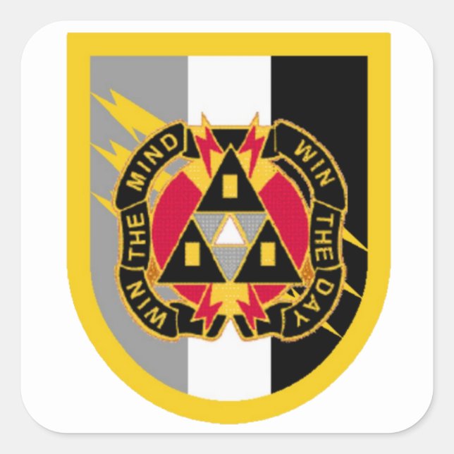ADESIVO QUADRADO PSYOP BATTALION FLASH/DUI STICKER (Frente)